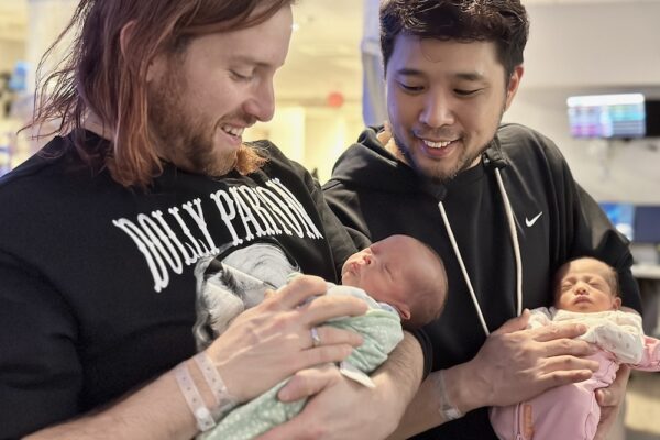 Soaking Up Their New Life as Twin Dads: Ron and Nate